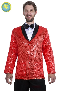 GIACCA PAILLETTES ROSSO